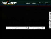 Tablet Screenshot of perthcounty.ca